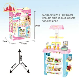 Factory Direct Pretend Play 47 Pcs Plastic Supermarket Set Toys For Kids SL10E002