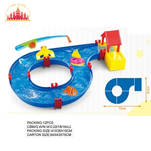 New Arrival Funny Fishing Game Assembly Plastic Water Park Toy For Kids SL01A384