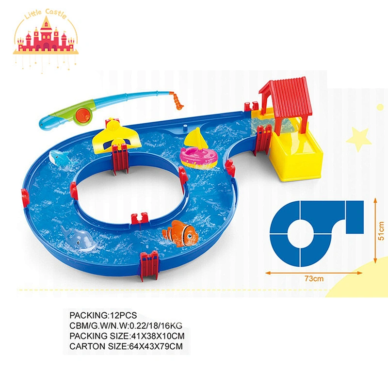 New Arrival Funny Fishing Game Assembly Plastic Water Park Toy For Kids SL01A384