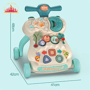 Baby Early Educational Plastic Activity Leaning Walker With Light Music SL16E007
