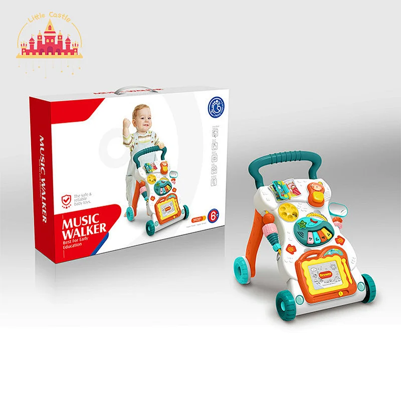Multifunctional Learning Table 2 In 1 Cake Plastic Activity Walker For Baby SL16E030