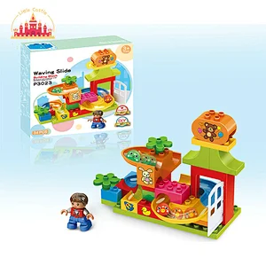 114 Pcs Building Brick Set Educational Assembly Plastic Block Train Toy For Kids SL13A515