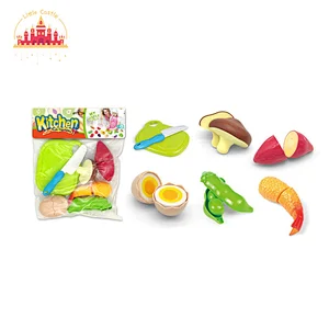 7Pcs Kids Kitchen Pretend Play Play Food Set Plastic Cutting Vegetable Toy SL10B081