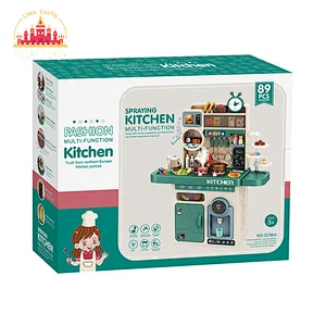 Wholesale Kids 89 Pcs Large Plastic Play Kitchen Set With Spray Function SL10C073
