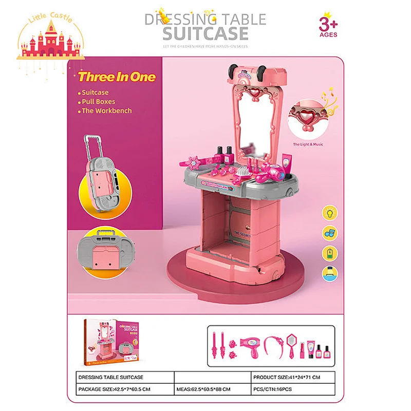 Customize Princess Beauty Play Set Plastic Magic Makeup Box For Kids SL10D1011