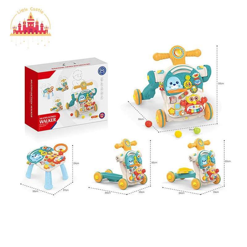 Multifunctional Baby Stroller Plastic Musical Push Walker With Activity Toys SL16E037