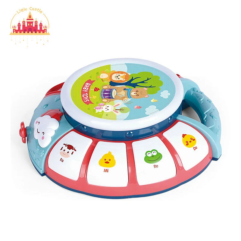 Wholesale Kids Educational Music Toy Plastic Hand Beat Drum With Microphone SL07A023