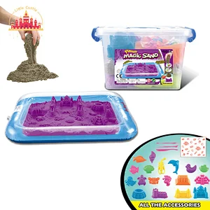 Hot Selling Educational Non-toxic Magic Sand Kids Purple Space Sand Set SL01A171