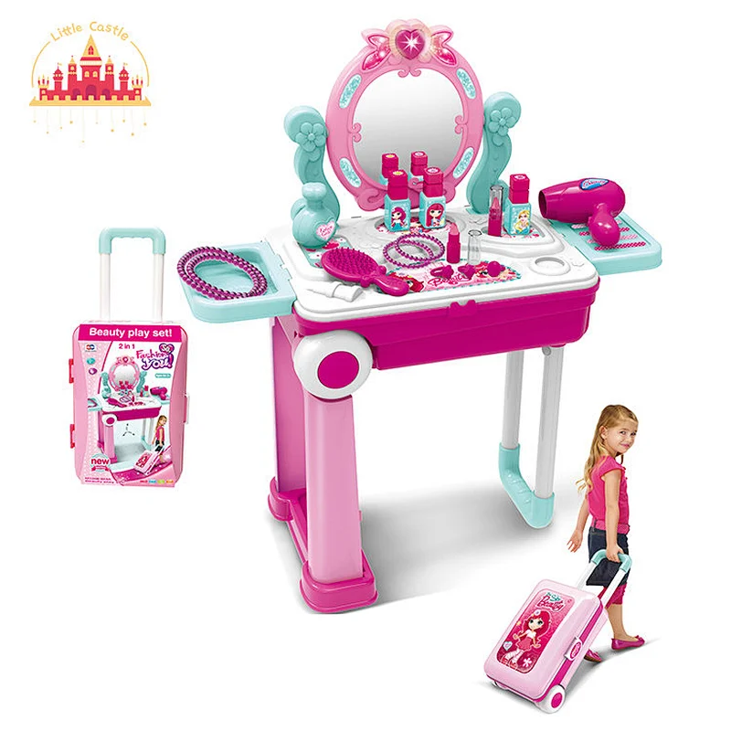 Hot Selling Cooking BBQ Pretend Play Plastic Barbecue Cart Toys For Kids SL10D1182