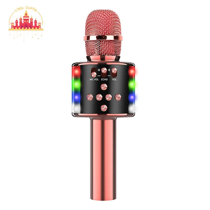 Karaoke Handheld Mic Speaker Bluetooth Wireless Microphone With LED Lights SL07C010