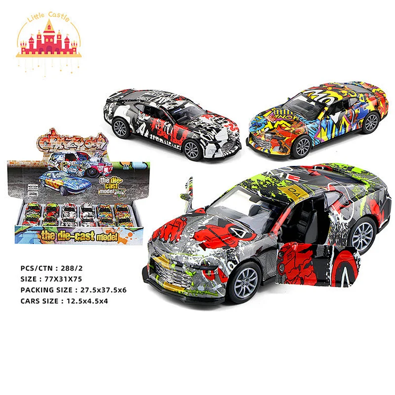 2023 New 12 Pcs 1:32 Pull Back Vehicle Toy Alloy Diecast Model Car For Kids SL04A948