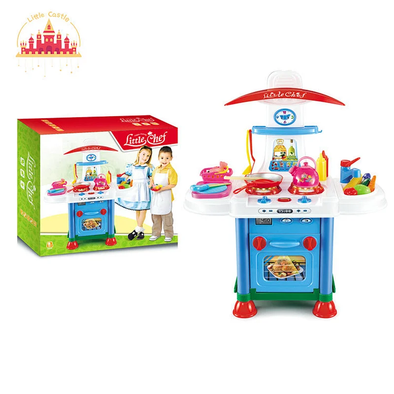 Popular Kitchen Set Toy Simluation Mini Plastic Cooking Table For Kids SL10C036