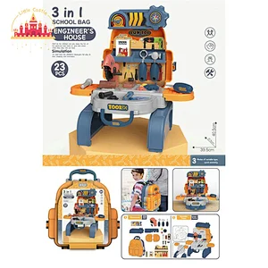 3 in 1 Portable Suitcase Bus Educational 24 Pcs Plastic Fishing Toy For Kids SL10G106