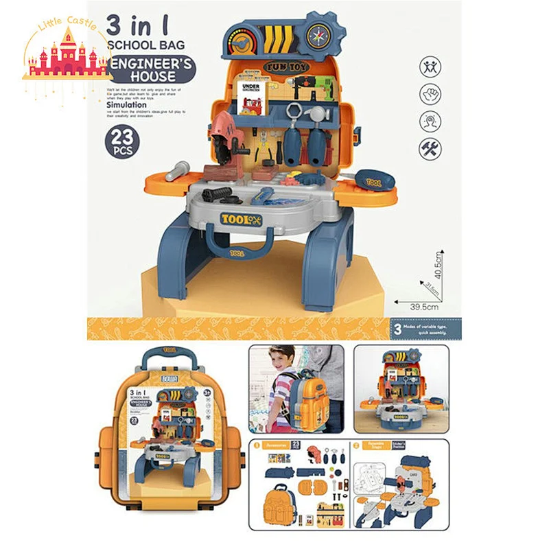 3 in 1 Portable Suitcase Bus Educational 24 Pcs Plastic Fishing Toy For Kids SL10G106