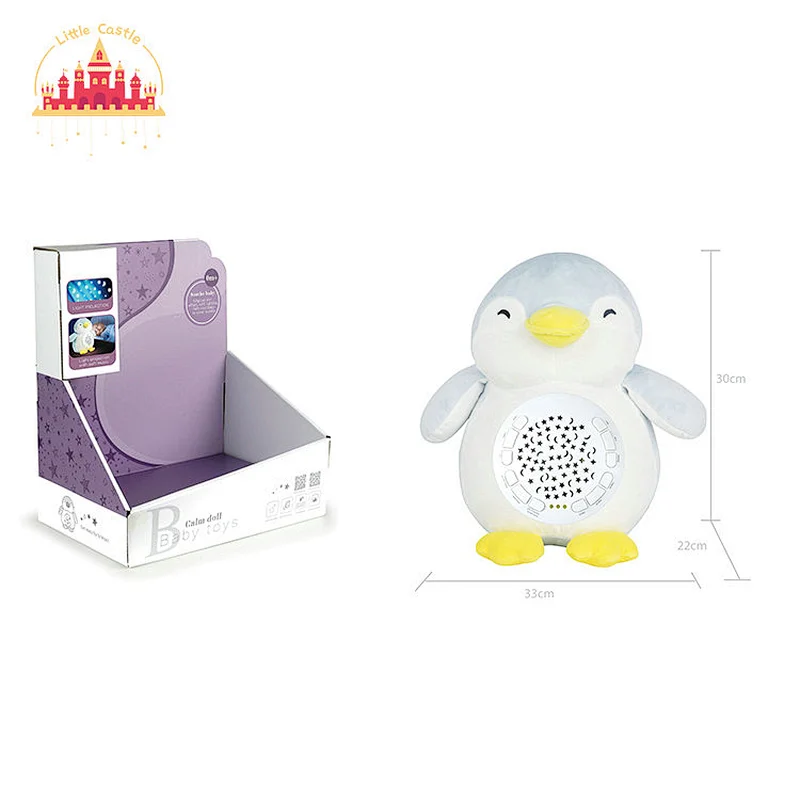 Wholesale Cute Owl Stuffed Night Lamp Soother Projection Plush Toy For Baby SL21E029