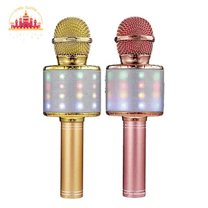 Popular Home Party Handheld Portable Karaoke Microphone With LED Lights SL07C008