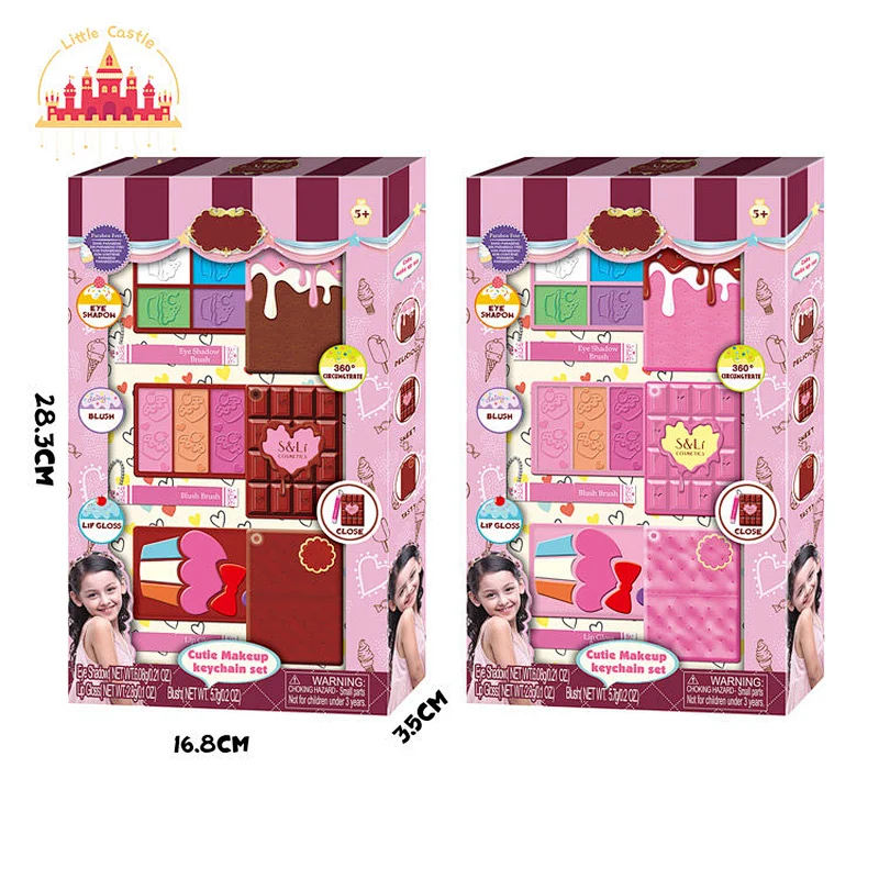 New Style Pretend Play Kids Makeup Toy Plastic 12 Pcs Chocolate Lip Gloss SL10A007
