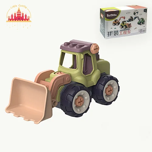 Kids Educational Assembly Engineering Vehicles Plastic Excavator Truck Toy SL04A322