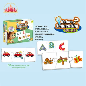 Hot Sale Educational Toy DIY Paper Craft 25 Pcs 3D Animal Puzzle For Kids SL14D024