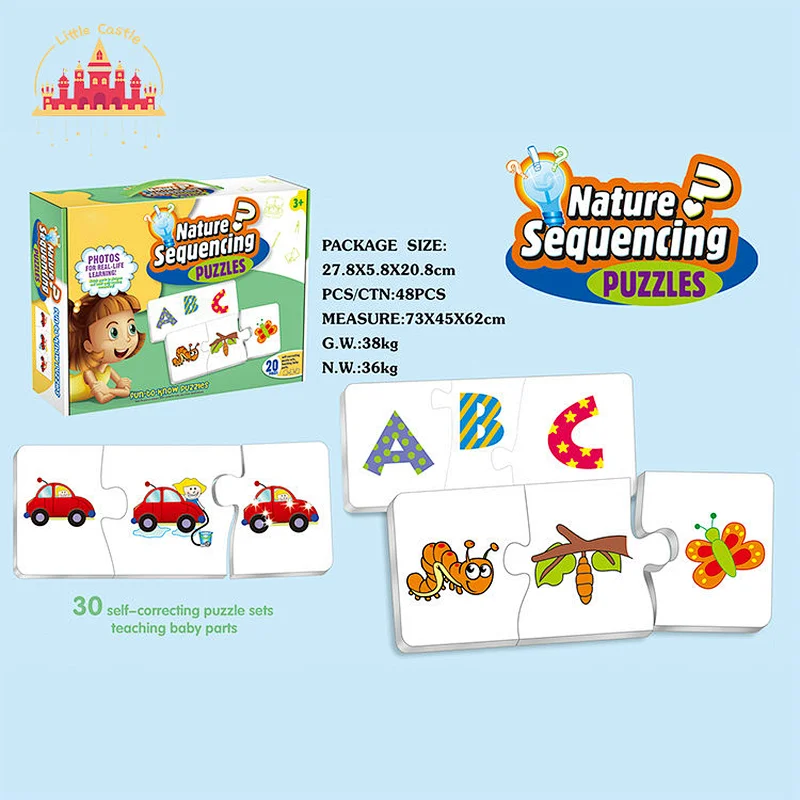 Hot Sale Educational Toy DIY Paper Craft 25 Pcs 3D Animal Puzzle For Kids SL14D024