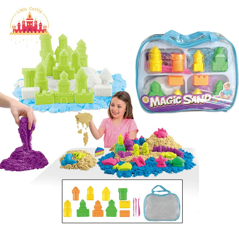 New Arrival Educational DIY Toy Glow In Dark Space Sand Castle Set For Kids SL01A173
