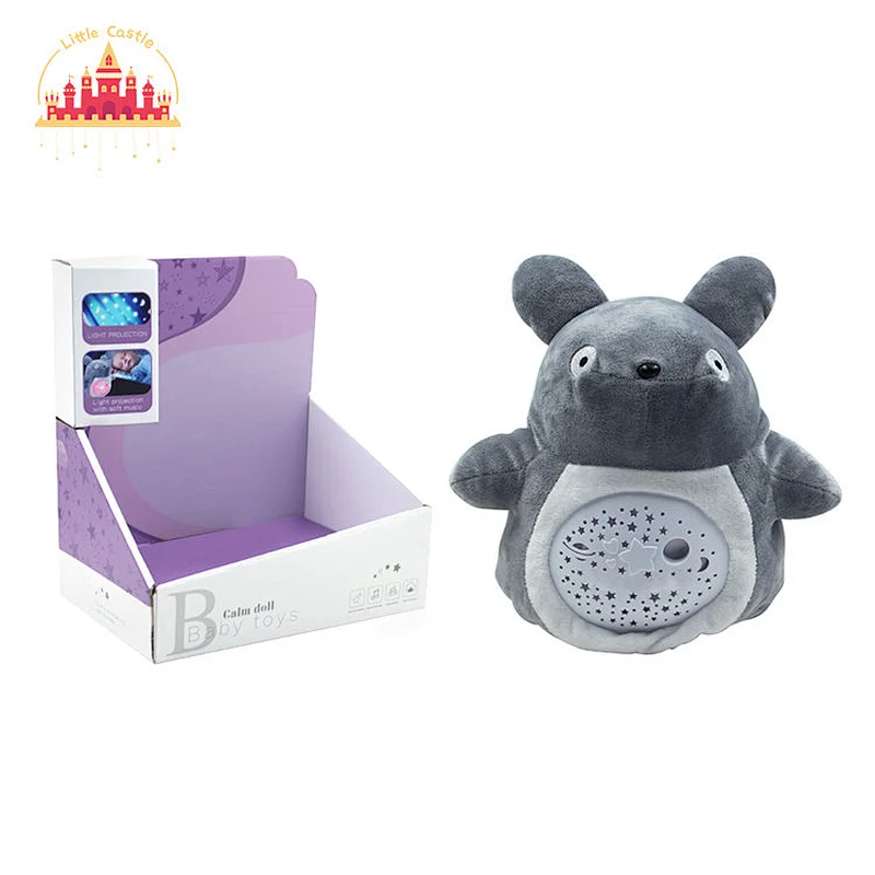 Baby Night Light Soother Doll Musical Soft Cartoon Projector Plush Toy SL21E007