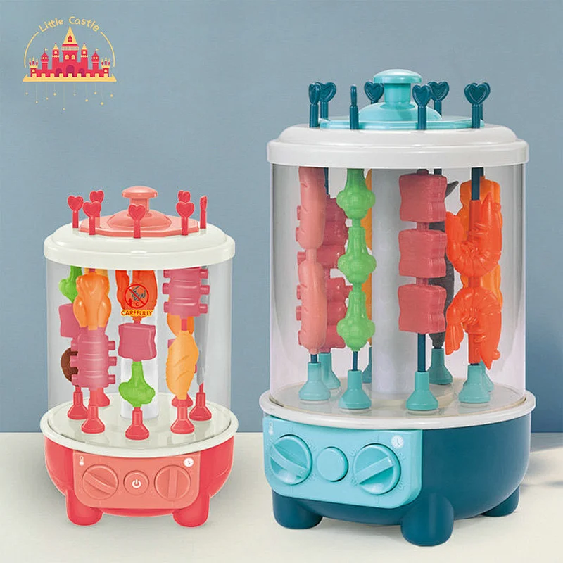 New Style Kids Kitchen Pretend Play Electric Rotating Barbecue Grill Toy SL10D346