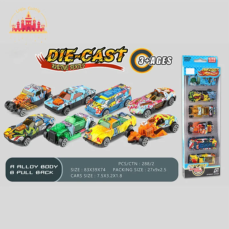 Wholesale 1:72 Mini Alloy Diecast Toy Vehicles 6 Pcs Model Cars For Kids SL04A604