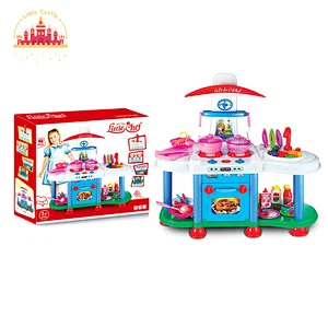 Popular Kitchen Set Toy Simluation Mini Plastic Cooking Table For Kids SL10C036