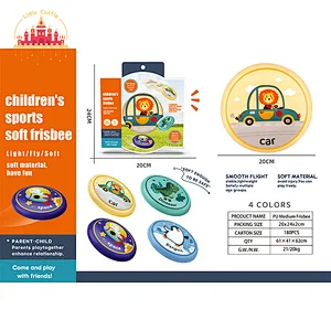 Wholesale Outdoor Interactive Sport Toy Cartoon Soft PU Flying Disc For Kids SL01F384