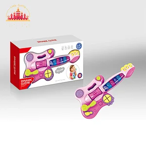 Lovely Infant Musical Instrument Educational Plastic Guitar Toy With Light SL07A049