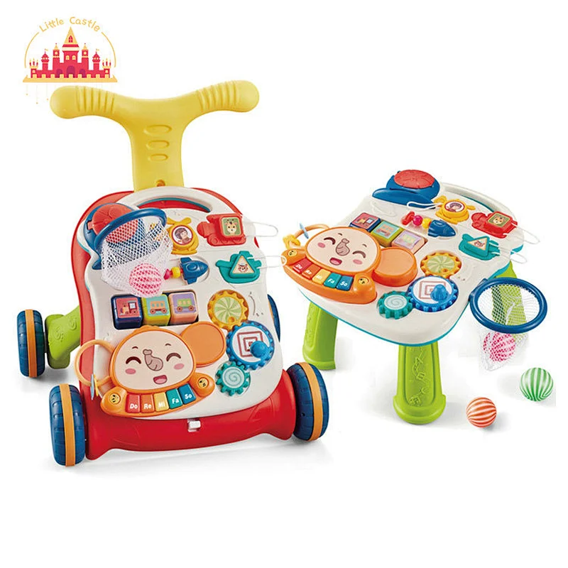 New Style Multifunctional Learning Walking Toy Plastic Push Walker For Baby SL16E009