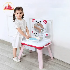 Kids Pretend Play Simulation Bathroom Plastic Washing Table Toy With Light Music SL10D842