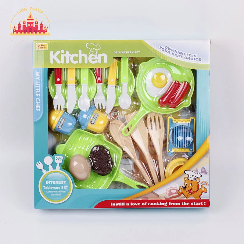 Factory Direct Cooking Pretend Play Plastic Kitchenware Set Toy For Kids SL10D704