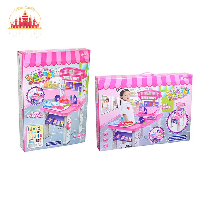 Construction Tool Kit Play House Bus Shape Plastic Tool Cart Toy For Kids SL10D934