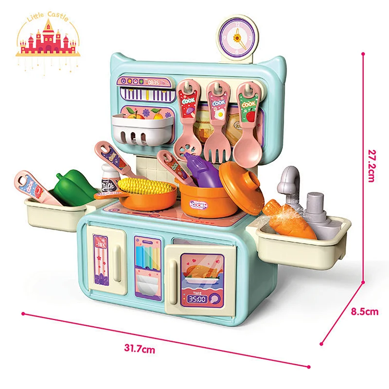 Hot Selling Kids Pretend Play Mini Plastic Kitchen Toy With Water Function SL10C100
