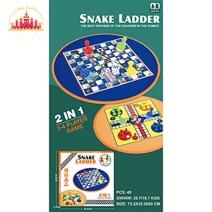 Interactive Game Soft 2 In 1 Snakes Ladders&Flying Chess Board For Kids SL11A198