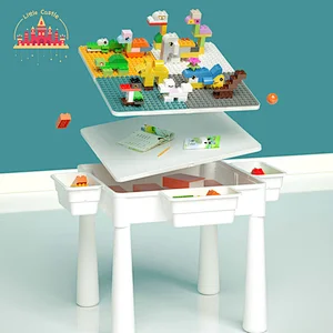 High Quality Multifunctional DIY Plastic Block Table Chair Set For Kids SL13A510