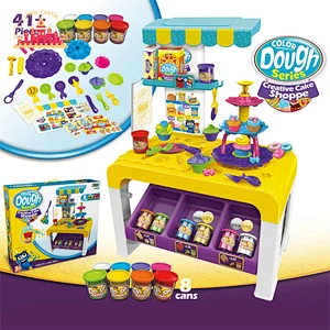41 Pcs Pretend Play Cake Shop Clay Table Kids DIY Colorful Play Dough Set SL10D503
