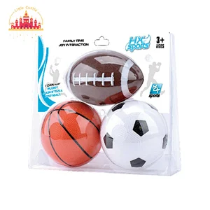 3 Pcs Mini Sports Balls Basketball Football Rugby PVC Ball Set Toys For Kids SL01F206