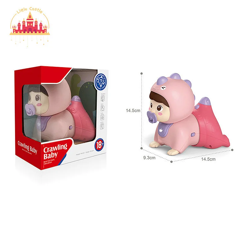 Wholesale Baby Educational Toy Electric Plastic Crawling Doll With Sound Light SL12D026