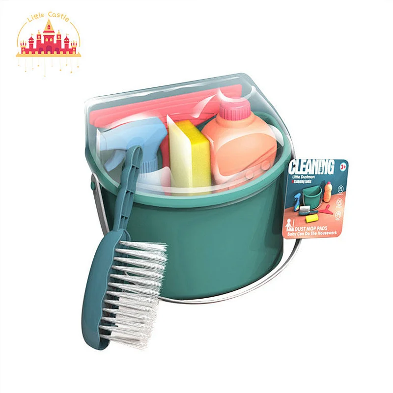 New Arrival Pretend Play Mop Broom Toy Plastic Cleaning Tools Kit For Kids SL10D838