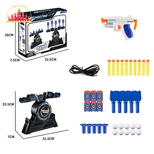 2 In 1 Electric Floating Fly Ball Target Plastic Shooting Gun Toy For Kids SL01A143