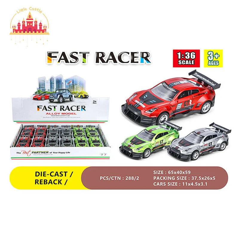 Hot Sale 1:36 Dircast Toy 12 Pcs Alloy Pull Back Police Car Model For Kids SL04A679
