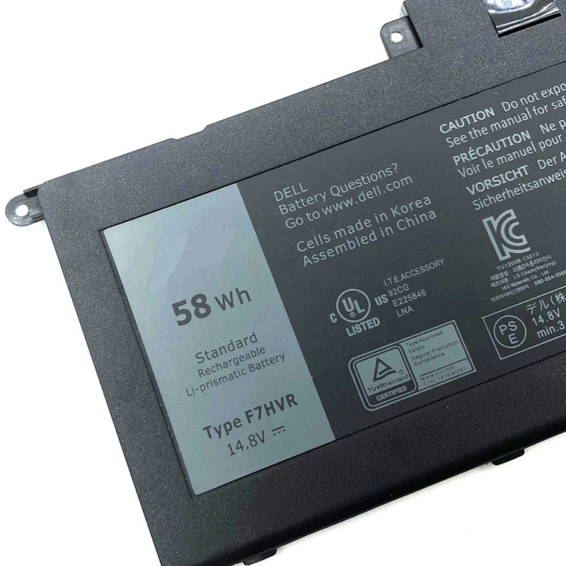 High capacity DELL laptop battery F7HVR for DELL Inspiron 17 7737 15 7537 Series 14.8V  58Wh