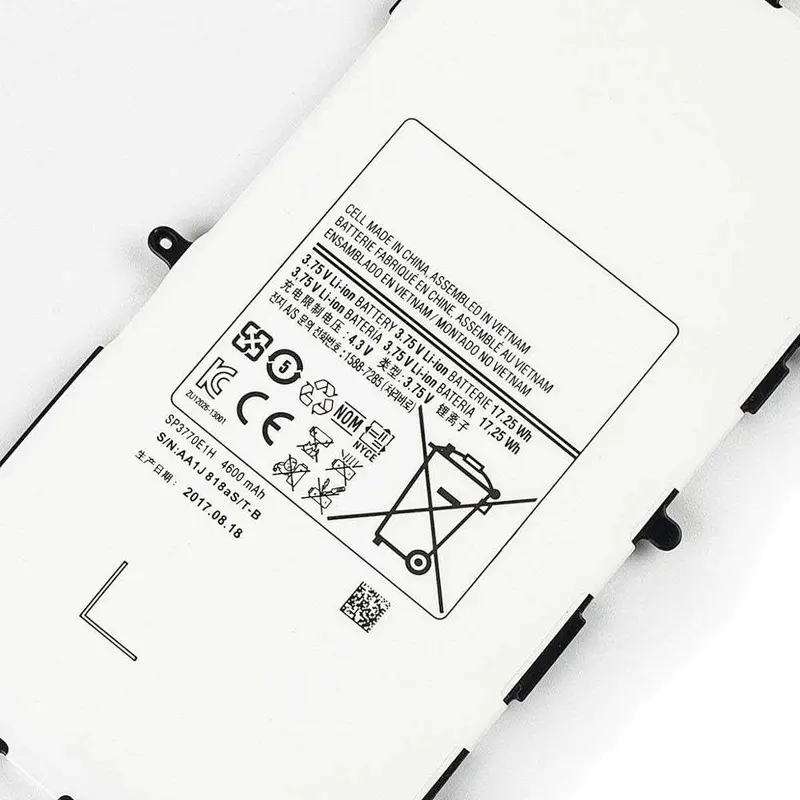 Wholesale Tablet PC Samsung Galaxy Note 8.0 Tab Replacement Battery GT-N5110 N5100 SP3770E1H 4600mAh