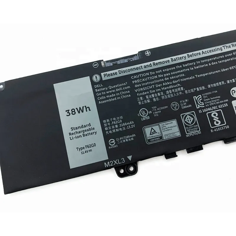 F62G0 laptop battery for DELL Inspiron 7373 Vostro 5370