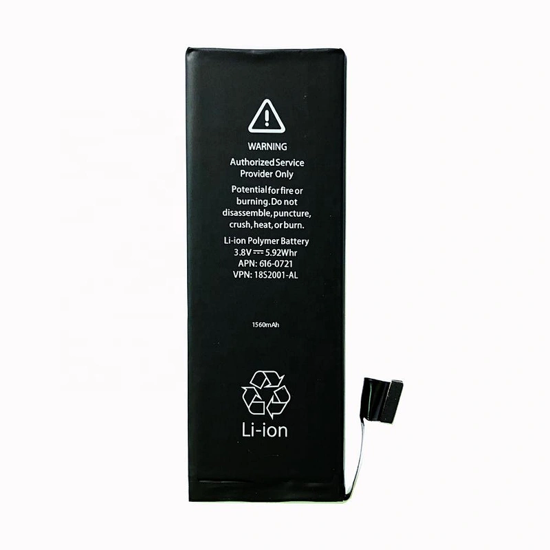 1560mAh Li-Polymer Internal Mobile Phone Battery For iPhone 5S Rechargeable Replacement New 0 Cycle Tested iPhone 5s Battery
