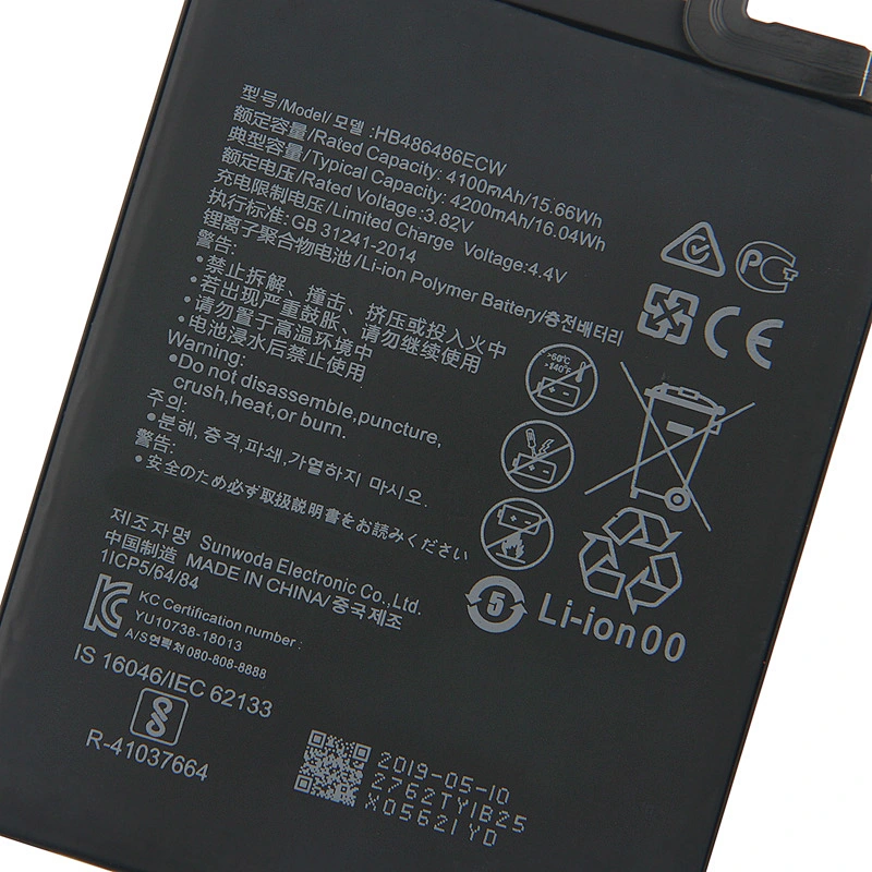 Hot selling 3.82V 4200mAh cell phone battery HB486486ECW for Huawei P30 Pro Mate20 Pro Mate 20