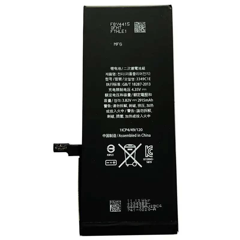 Brand New Original Quality Battery for Mobile Phone 6 Plus 2915mAh A1522 A1524 A1593 616-0765 616-0770 Lithium Polymer Battery
